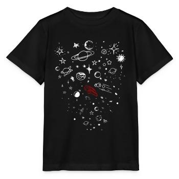 shoots tesla into space - Stanley/Stella MINI CREATOR Kids’ T-Shirt - black - Front - Mikhail (115cm)