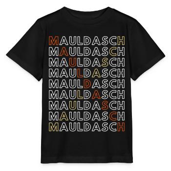 Mauldasch, Maultaschen, Schwäbische Spezialität - Stanley/Stella Kinder T-Shirt MINI CREATOR  - Schwarz - Vorne - Mikhail (115cm)