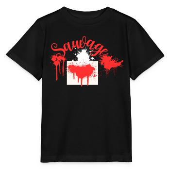 SAUVAGE - T-shirt bio MINI CREATOR Stanley/Stella Enfant - noir - Devant - Mikhail (115cm)