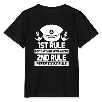 capitaine - T-shirt bio MINI CREATOR Stanley/Stella Enfant - noir - Devant - Mikhail (115cm)
