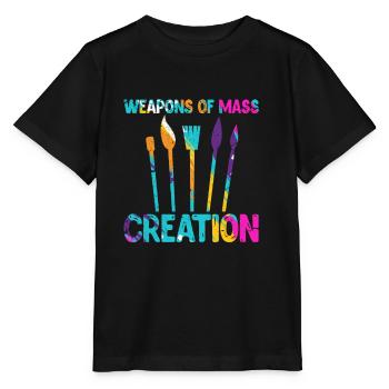 Künstler Künstlerin Kunst Malen Maler Geschenk - Stanley/Stella Kinder T-Shirt MINI CREATOR  - Schwarz - Vorne - Mikhail (115cm)