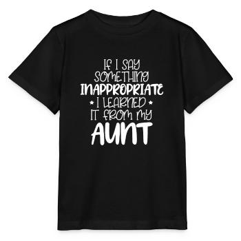 aunt - Stanley/Stella MINI CREATOR Kids’ T-Shirt - black - Front - Mikhail (115cm)