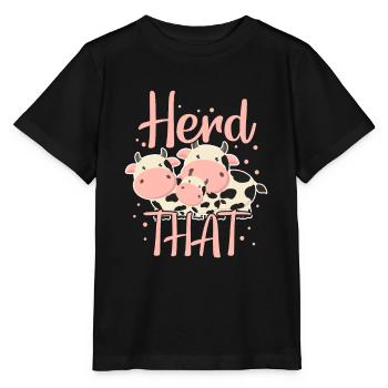 vaches - T-shirt bio MINI CREATOR Stanley/Stella Enfant - noir - Devant - Mikhail (115cm)