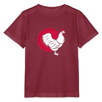 poulet - T-shirt bio MINI CREATOR Stanley/Stella Enfant - bordeaux - Devant - Kain (125cm)