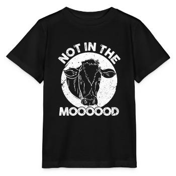 Cow Cows Muh Farm Farmeress Farmer Gift - Stanley/Stella MINI CREATOR Kids’ T-Shirt - black - Front - Mikhail (115cm)