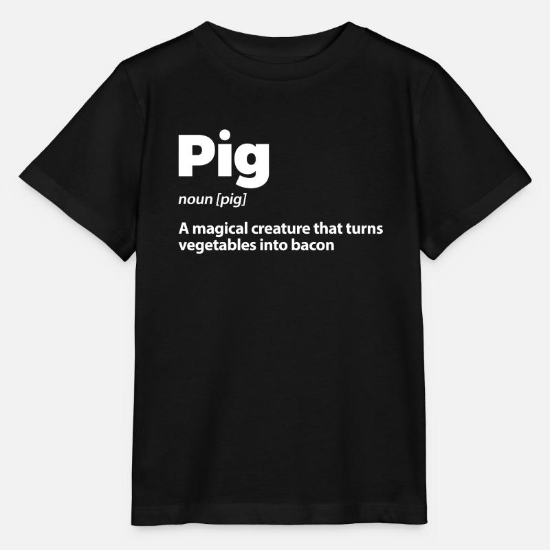 Cochon cochon cochon cochon - T-shirt bio MINI CREATOR Stanley/Stella Enfant - noir