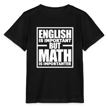 Mathe Englisch - Stanley/Stella Kinder T-Shirt MINI CREATOR  - Schwarz - Vorne - Mikhail (115cm)