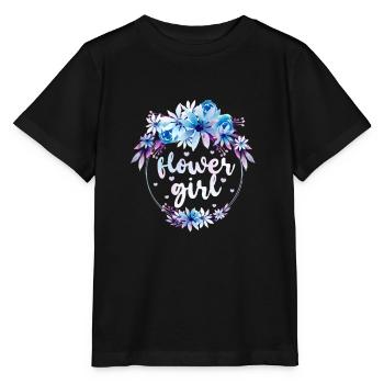 Cadeau de mariage mariage enfant fille fleur - T-shirt bio MINI CREATOR Stanley/Stella Enfant - noir - Devant - Mikhail (115cm)