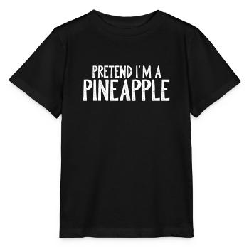 ananas - T-shirt bio MINI CREATOR Stanley/Stella Enfant - noir - Devant - Mikhail (115cm)