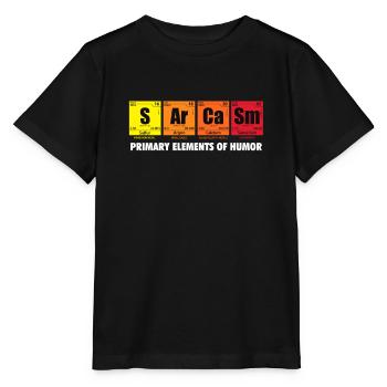 sarcasm - Stanley/Stella MINI CREATOR Kids’ T-Shirt - black - Front - Mikhail (115cm)