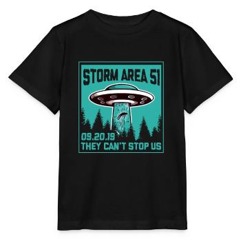 Zone de tempête 51 - T-shirt bio MINI CREATOR Stanley/Stella Enfant - noir - Devant - Mikhail (115cm)