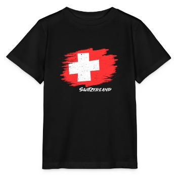 Suisse Suisse Suisse Cadeau - T-shirt bio MINI CREATOR Stanley/Stella Enfant - noir - Devant - Mikhail (115cm)