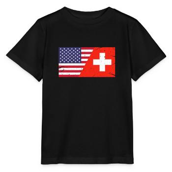 Suisse Amerique - T-shirt bio MINI CREATOR Stanley/Stella Enfant - noir - Devant - Mikhail (115cm)