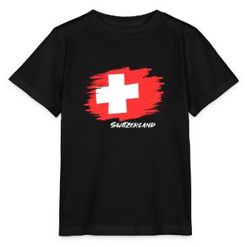 Switzerland - Stanley/Stella MINI CREATOR Kids’ T-Shirt - black - Front - Mikhail (115cm)
