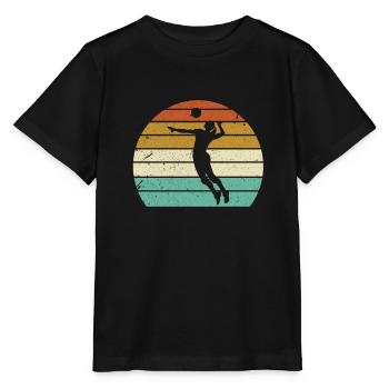 Volley Beach Volleyball Beach Volleyball Gift - Stanley/Stella MINI CREATOR Kids’ T-Shirt - black - Front - Mikhail (115cm)