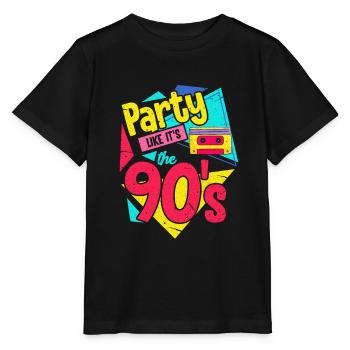 90er Jahre - Stanley/Stella Kinder T-Shirt MINI CREATOR  - Schwarz - Vorne - Mikhail (115cm)