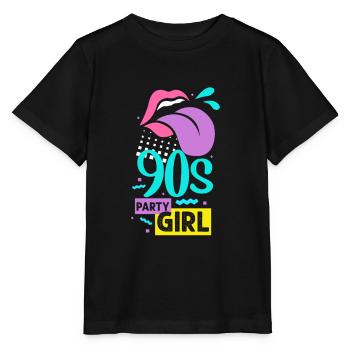 90er Jahre - Stanley/Stella Kinder T-Shirt MINI CREATOR  - Schwarz - Vorne - Mikhail (115cm)