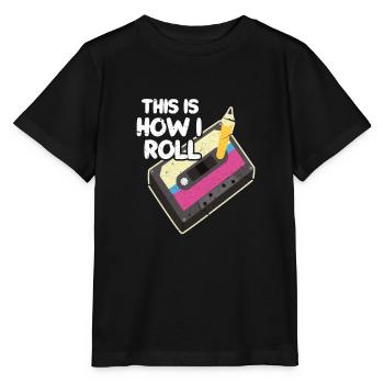 90er Jahre - Stanley/Stella Kinder T-Shirt MINI CREATOR  - Schwarz - Vorne - Mikhail (115cm)