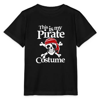 Halloween Pirate Piratenkopf Piratenschädel - Stanley/Stella Kinder T-Shirt MINI CREATOR  - Schwarz - Vorne - Mikhail (115cm)