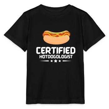 Hot dog - Stanley/Stella MINI CREATOR Kids’ T-Shirt - black - Front - Mikhail (115cm)
