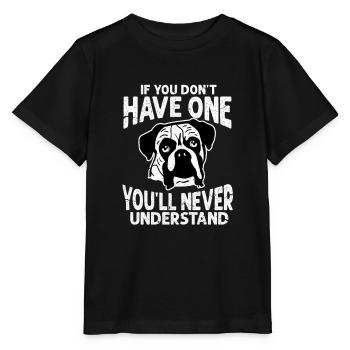Boxeur allemand - T-shirt bio MINI CREATOR Stanley/Stella Enfant - noir - Devant - Mikhail (115cm)