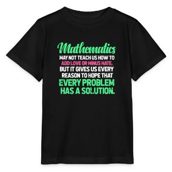 Math math prof enseignant algèbre école pi cadeau - T-shirt bio MINI CREATOR Stanley/Stella Enfant - noir - Devant - Mikhail (115cm)