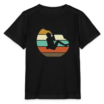 grimpeur - T-shirt bio MINI CREATOR Stanley/Stella Enfant - noir - Devant - Mikhail (115cm)