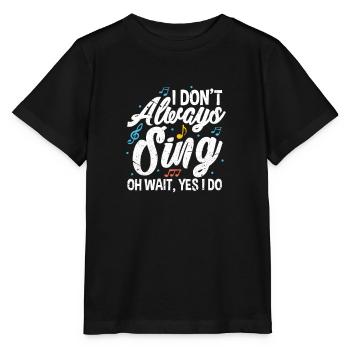 To sing - Stanley/Stella MINI CREATOR Kids’ T-Shirt - black - Front - Mikhail (115cm)