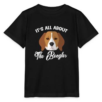 Beagle - Stanley/Stella Kinder T-Shirt MINI CREATOR  - Schwarz - Vorne - Mikhail (115cm)