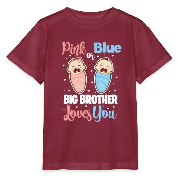 Grand frère - T-shirt bio MINI CREATOR Stanley/Stella Enfant - bordeaux - Devant - Kain (125cm)