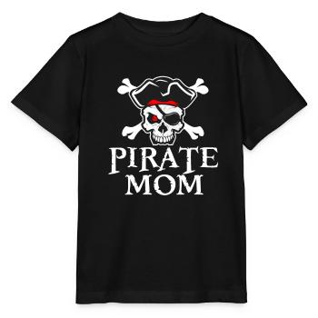 Pirate pirate pirates Cadeau de fête des mères - T-shirt bio MINI CREATOR Stanley/Stella Enfant - noir - Devant - Mikhail (115cm)