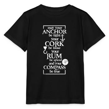 Pirate pirate pirate pirate piraterie - T-shirt bio MINI CREATOR Stanley/Stella Enfant - noir - Devant - Mikhail (115cm)