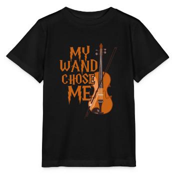 Violine - Stanley/Stella Kinder T-Shirt MINI CREATOR  - Schwarz - Vorne - Mikhail (115cm)