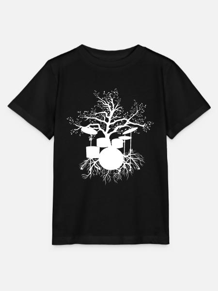 Schlagzeug - Stanley/Stella Kinder T-Shirt MINI CREATOR  - Schwarz