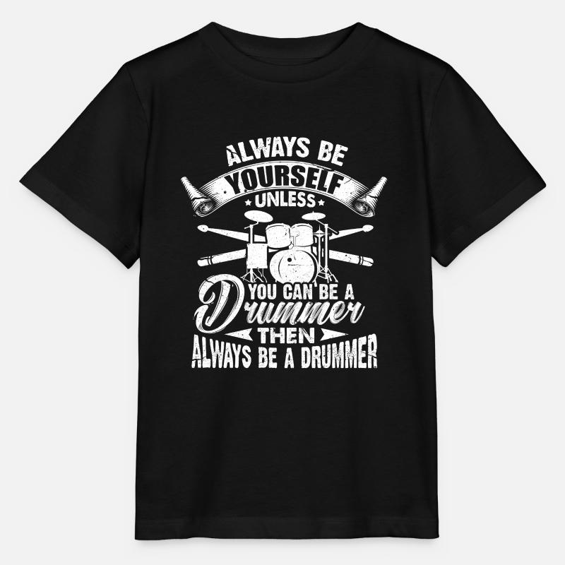 Drummer - Stanley/Stella Kinder T-Shirt MINI CREATOR  - Schwarz