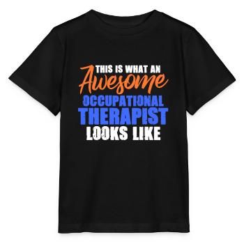 Occupational Therapist Occupational Therapy Therapist Gift - Stanley/Stella MINI CREATOR Kids’ T-Shirt - black - Front - Mikhail (115cm)