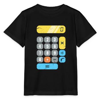 Math calculator Mathematics Mathematician - Stanley/Stella MINI CREATOR Kids’ T-Shirt - black - Front - Mikhail (115cm)