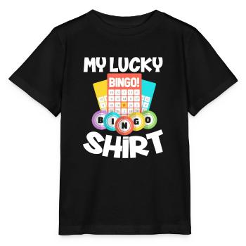Bingo - Stanley/Stella Kinder T-Shirt MINI CREATOR  - Schwarz - Vorne - Mikhail (115cm)