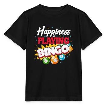 Bingo - Stanley/Stella Kinder T-Shirt MINI CREATOR  - Schwarz - Vorne - Mikhail (115cm)