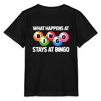 Bingo - Stanley/Stella Kinder T-Shirt MINI CREATOR  - Schwarz - Vorne - Mikhail (115cm)