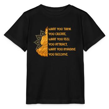 Buddha - Stanley/Stella Kinder T-Shirt MINI CREATOR  - Schwarz - Vorne - Mikhail (115cm)