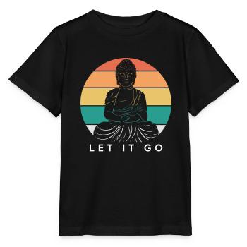 Buddha - Stanley/Stella Kinder T-Shirt MINI CREATOR  - Schwarz - Vorne - Mikhail (115cm)
