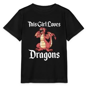 Dragon Dragons Cadeaux dragons - T-shirt bio MINI CREATOR Stanley/Stella Enfant - noir - Devant - Mikhail (115cm)