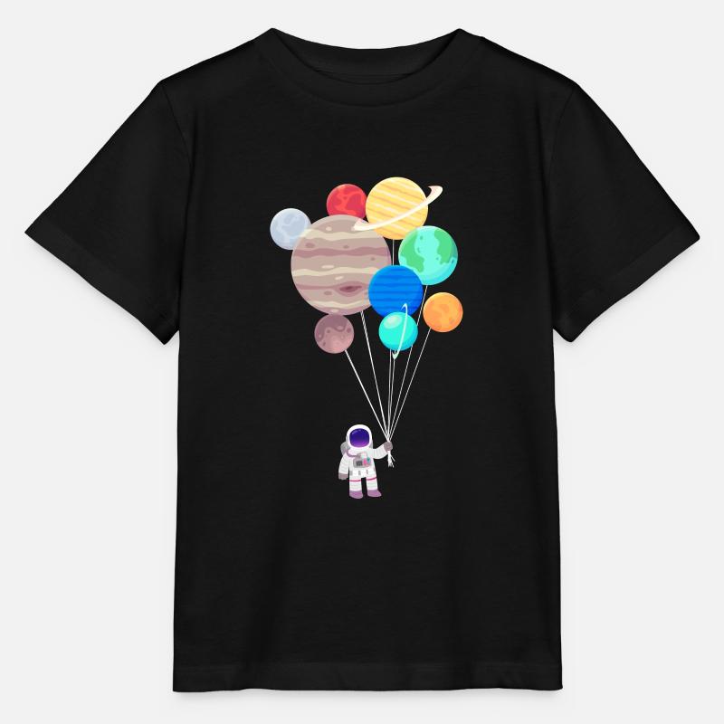 Planète astronaute - T-shirt bio MINI CREATOR Stanley/Stella Enfant - noir