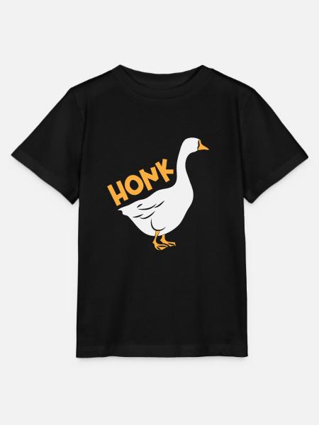 Honk Gans - Stanley/Stella Kinder T-Shirt MINI CREATOR - Schwarz