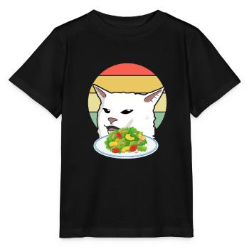 Tache le chat - T-shirt bio MINI CREATOR Stanley/Stella Enfant - noir - Devant - Mikhail (115cm)