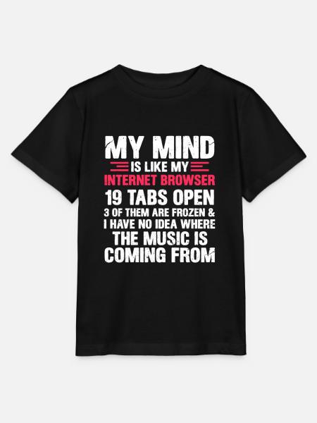 Internet Gedanken Programmierer Nerd Geschenk - Stanley/Stella Kinder T-Shirt MINI CREATOR - Schwarz