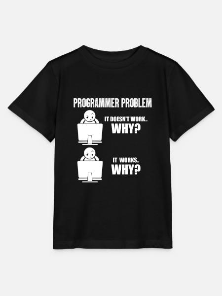 programmeur - T-shirt bio MINI CREATOR Stanley/Stella Enfant - noir