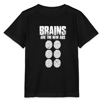 Brain Brain Thinking Clever Brain Nerd Gift - T-shirt bio MINI CREATOR Stanley/Stella Enfant - noir - Devant - Mikhail (115cm)