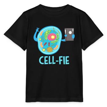 Cellule de biologie - T-shirt bio MINI CREATOR Stanley/Stella Enfant - noir - Devant - Mikhail (115cm)